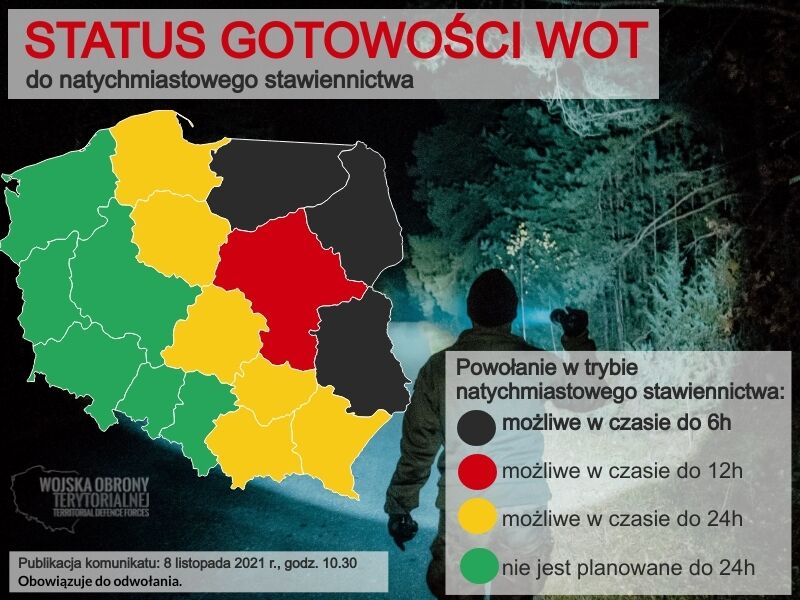 Повышение боеготовности регионов Польши