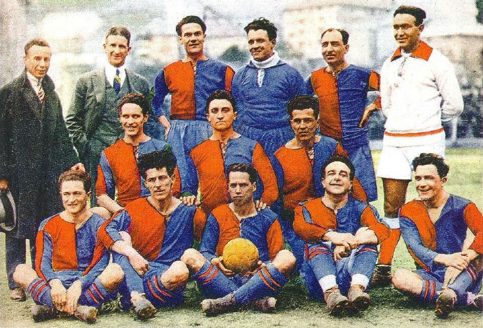 Останній чемпіонський склад "Дженоа" у 1924 році.