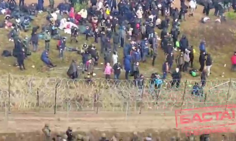 Мигранты на границе с ЕС.