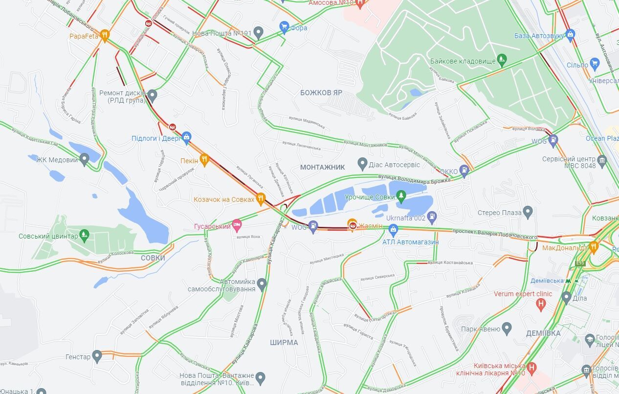 Проспект Валерия Лобановского.