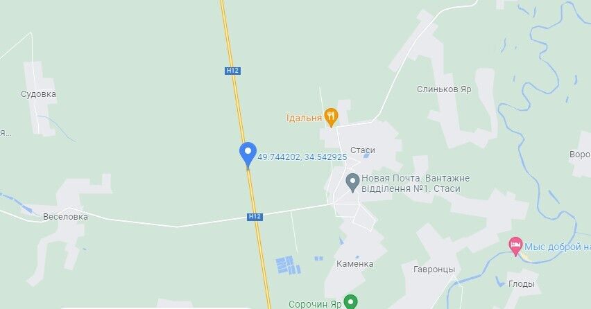 ДТП произошло вблизи села Стаси