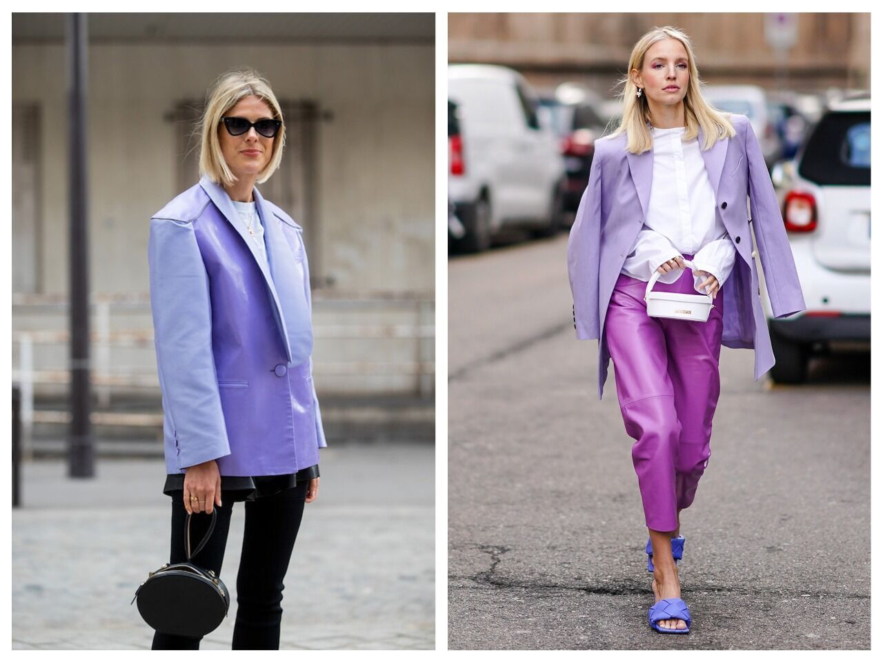 Вещи фиолетового и синего оттенков обязательно должны появиться в гардеробах современных модниц