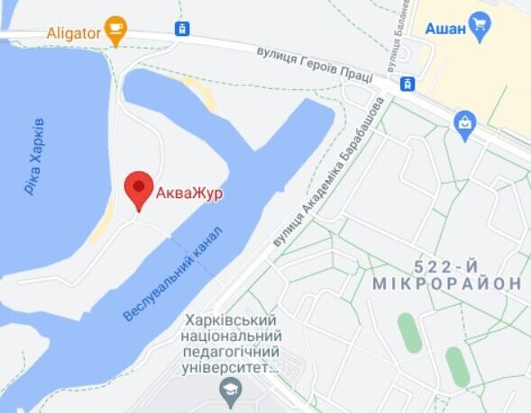 Инцидент произошел у комплекса "Акважур" в Журавлевском гидропарке