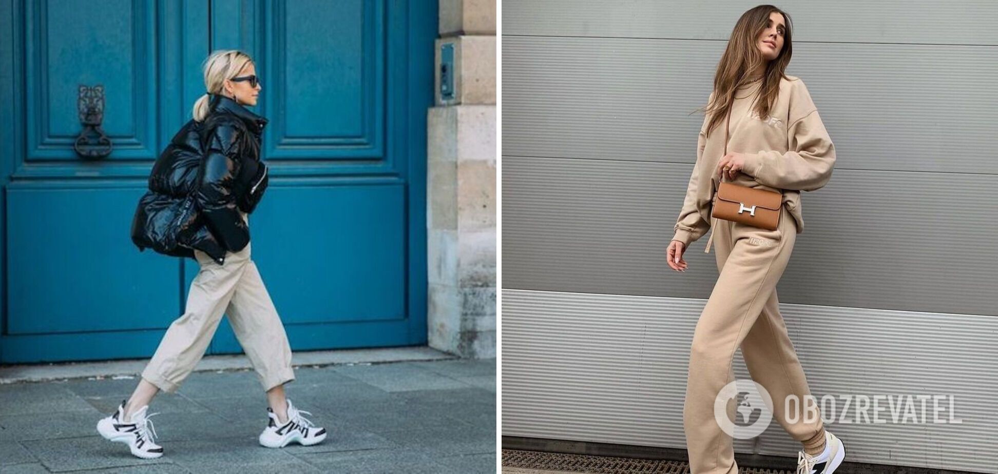 Джоггеры одевают со спортивными худи и свитшотами в тон