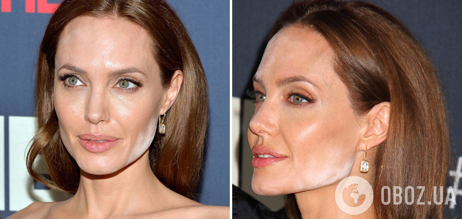 Анджелина Джоли вышла на красную дорожку с белой пудрой.