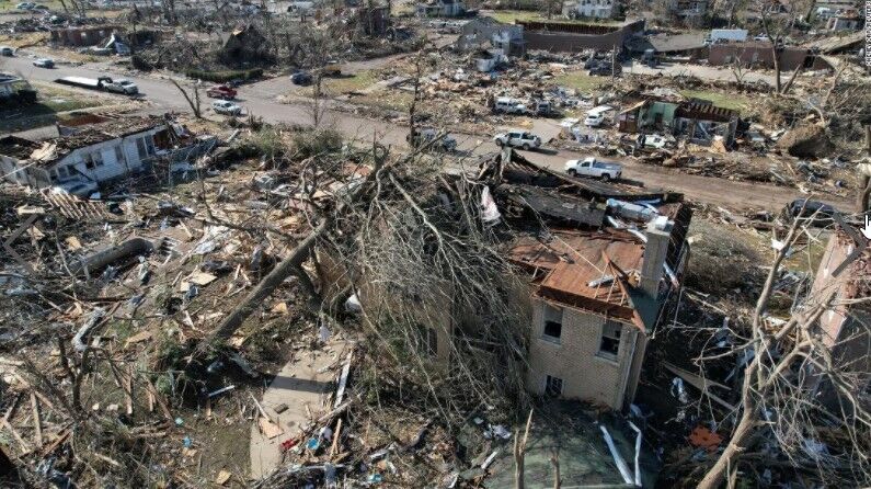 Дома разрушены вследствие стихии