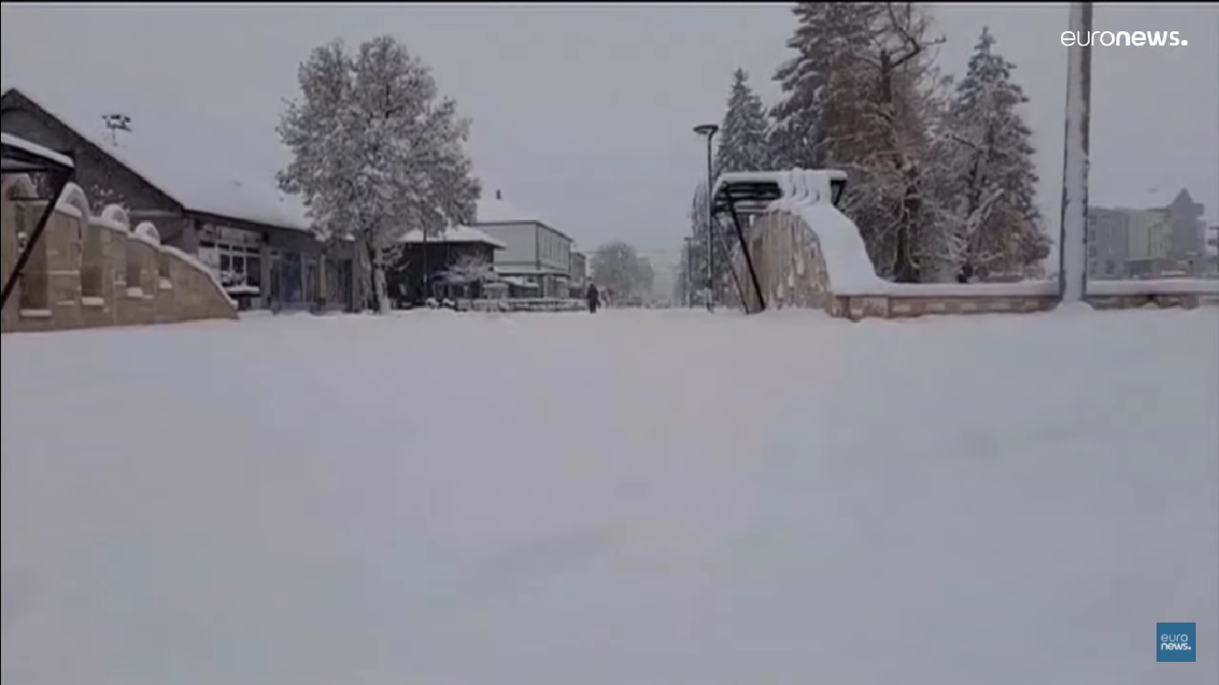 Снігопад у Сербії
