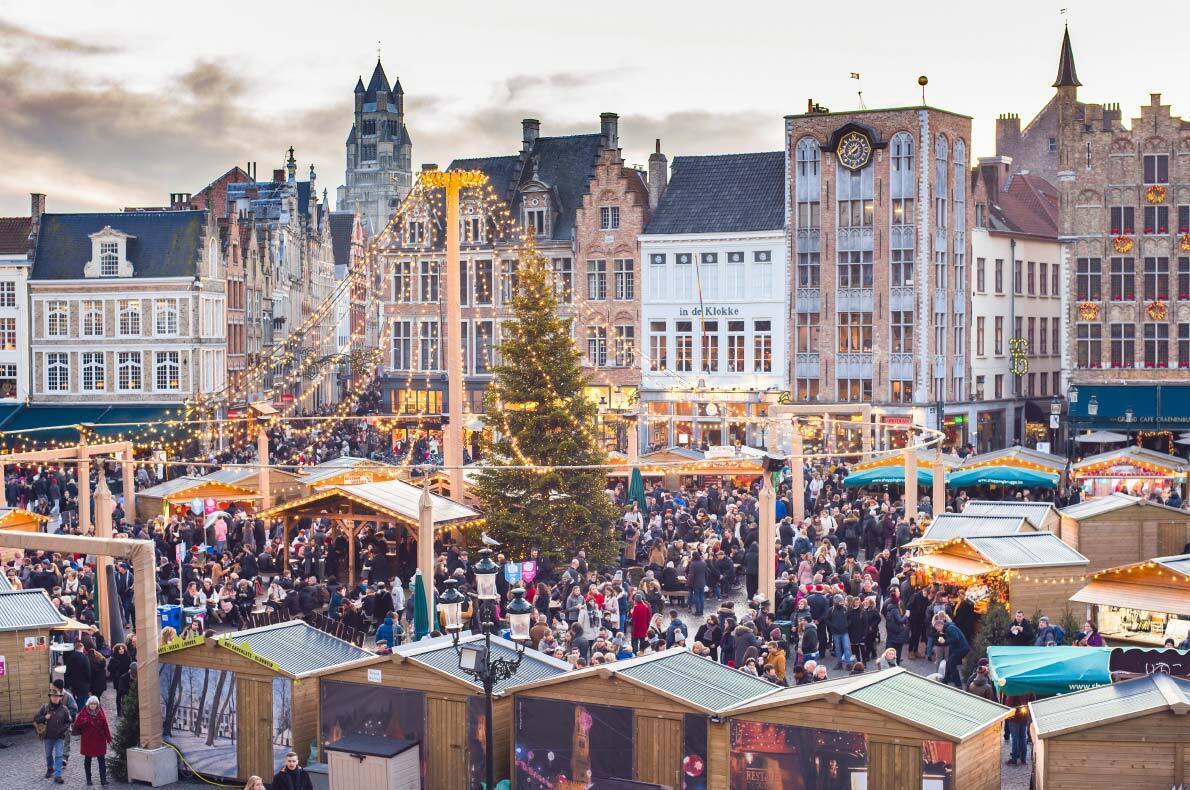 Рождественская ярмарка в Брюгге