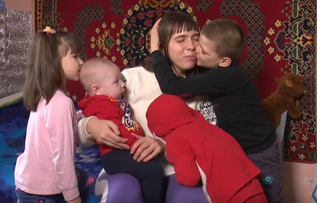 Катерина с детьми.