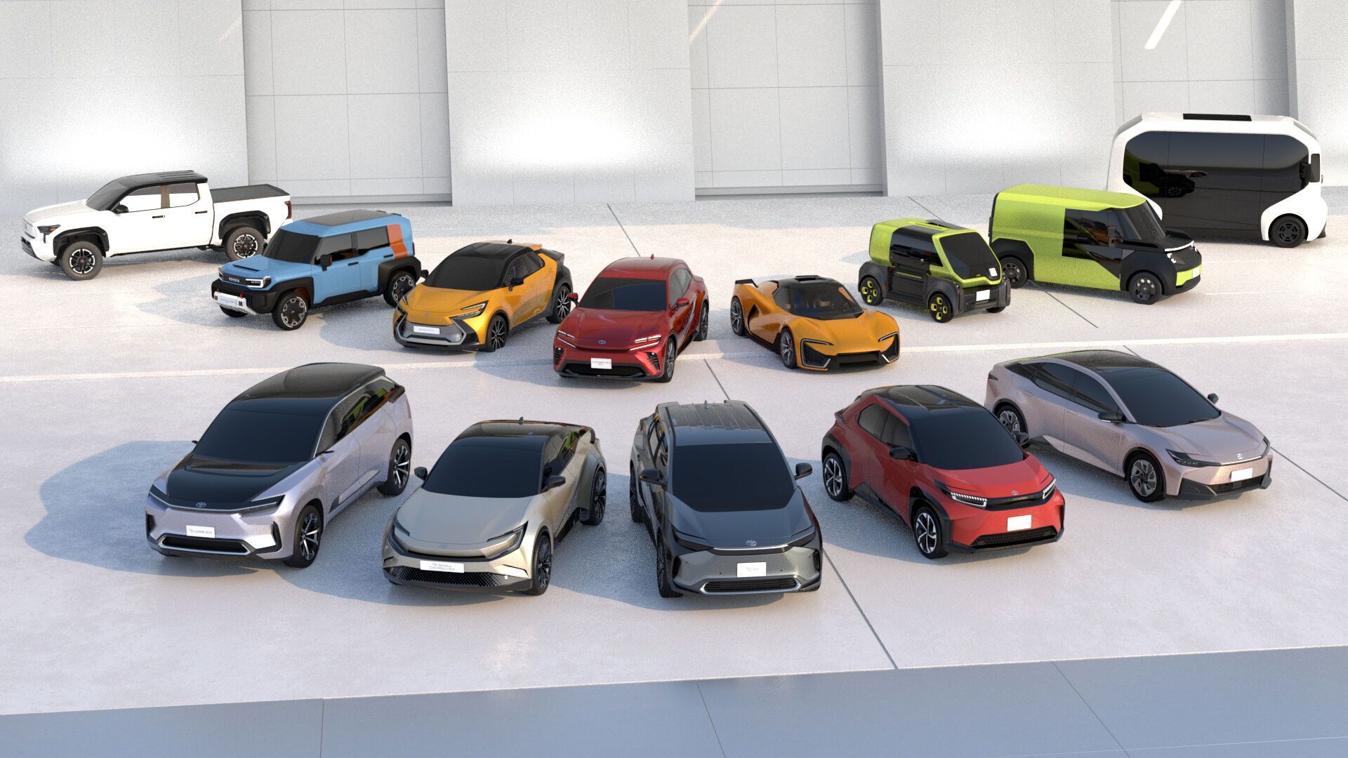 Обширное портфолио моделей включает все возможные варианты электромобилей