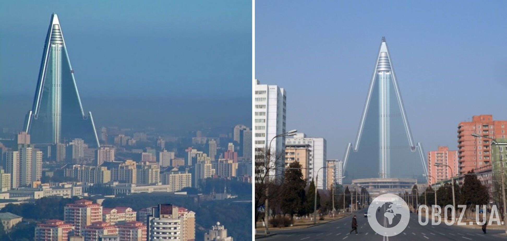 В КНДР недостроили гостиницу-пирамиду