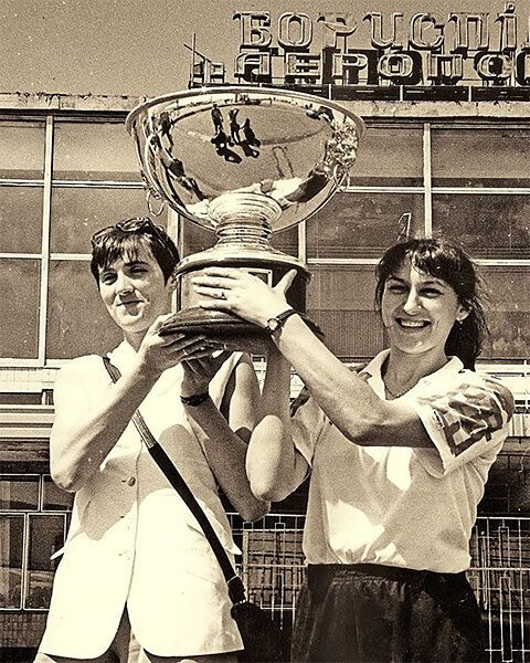 Марина Ткаченко с трофеем.