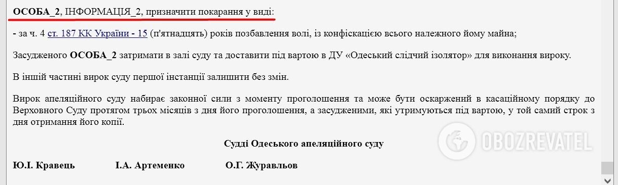 Вирок апеляційного суду