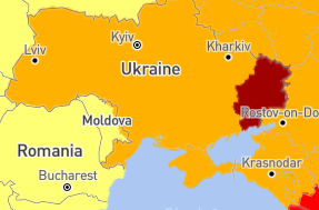 Дві українські області отримали статус "екстремально небезпечні"