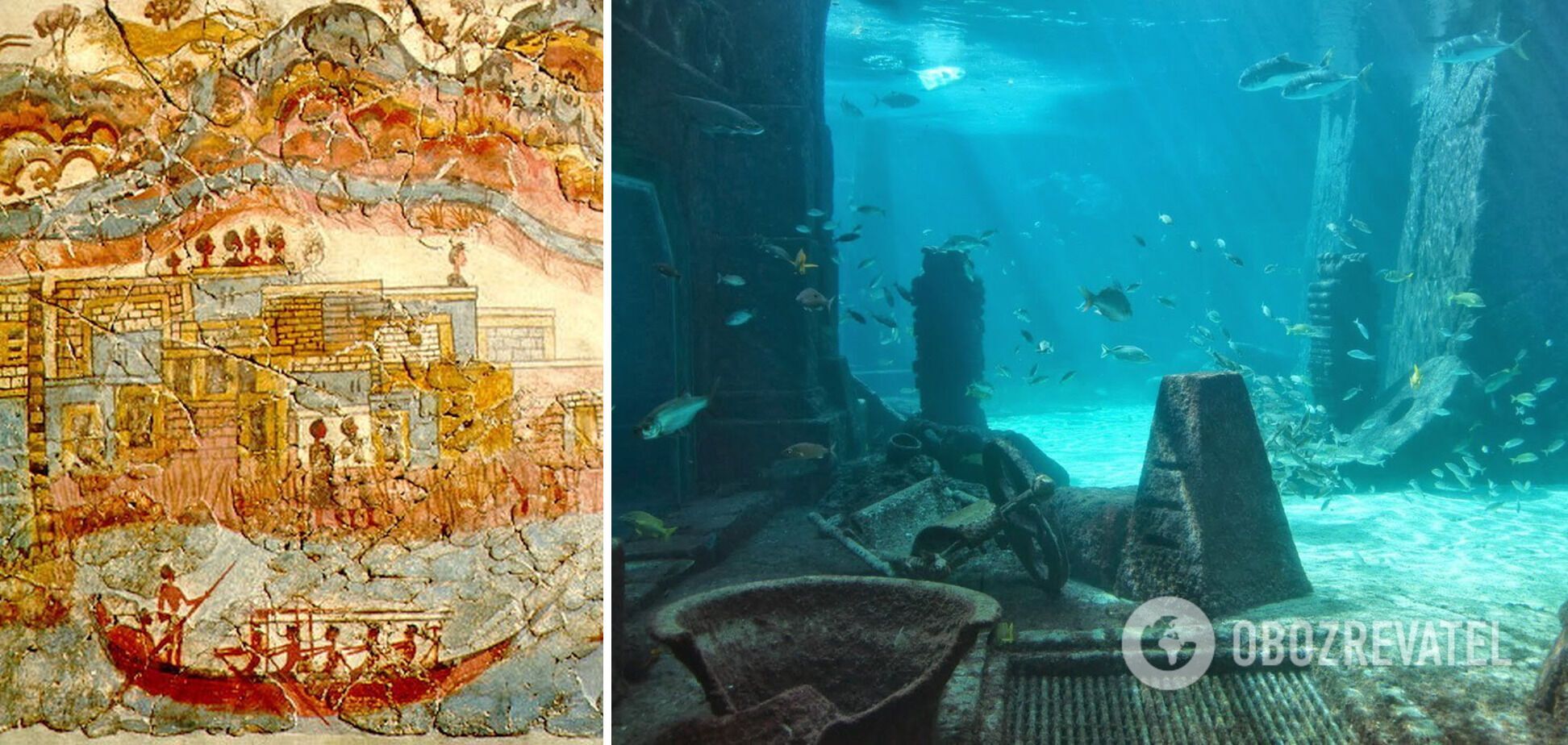 По легендам, Атлантида была поглощена океанской бездной.