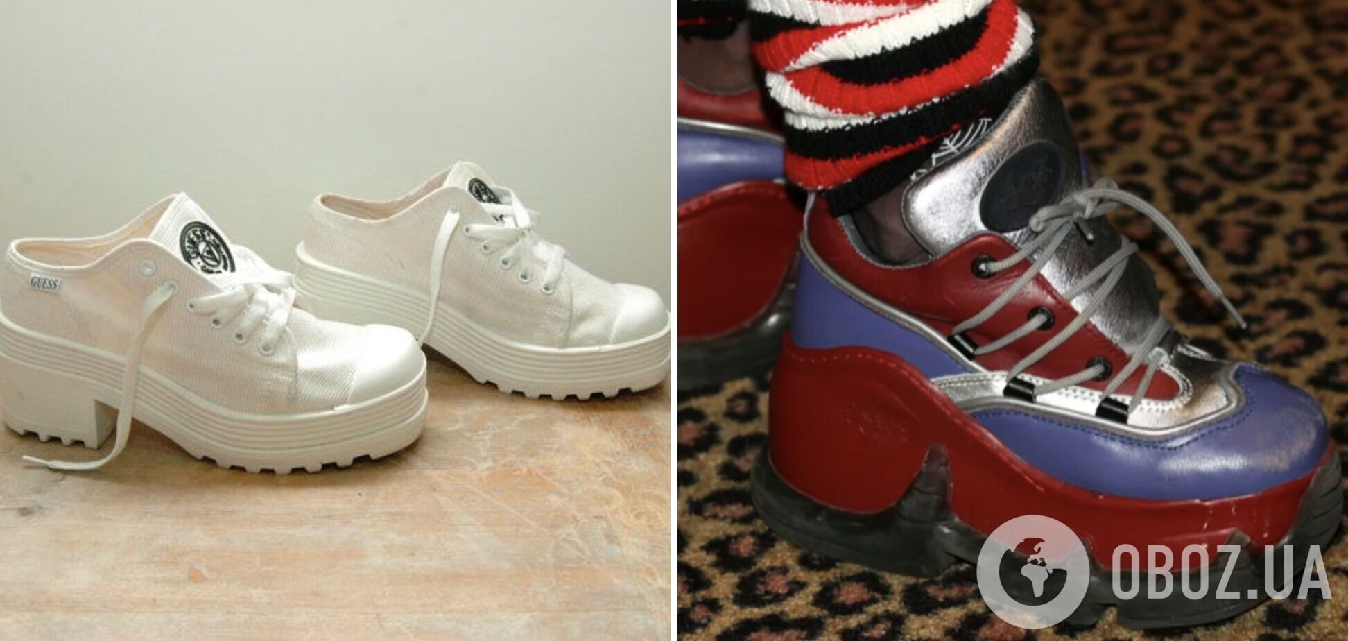 Дівчата носили кросівки на платформі