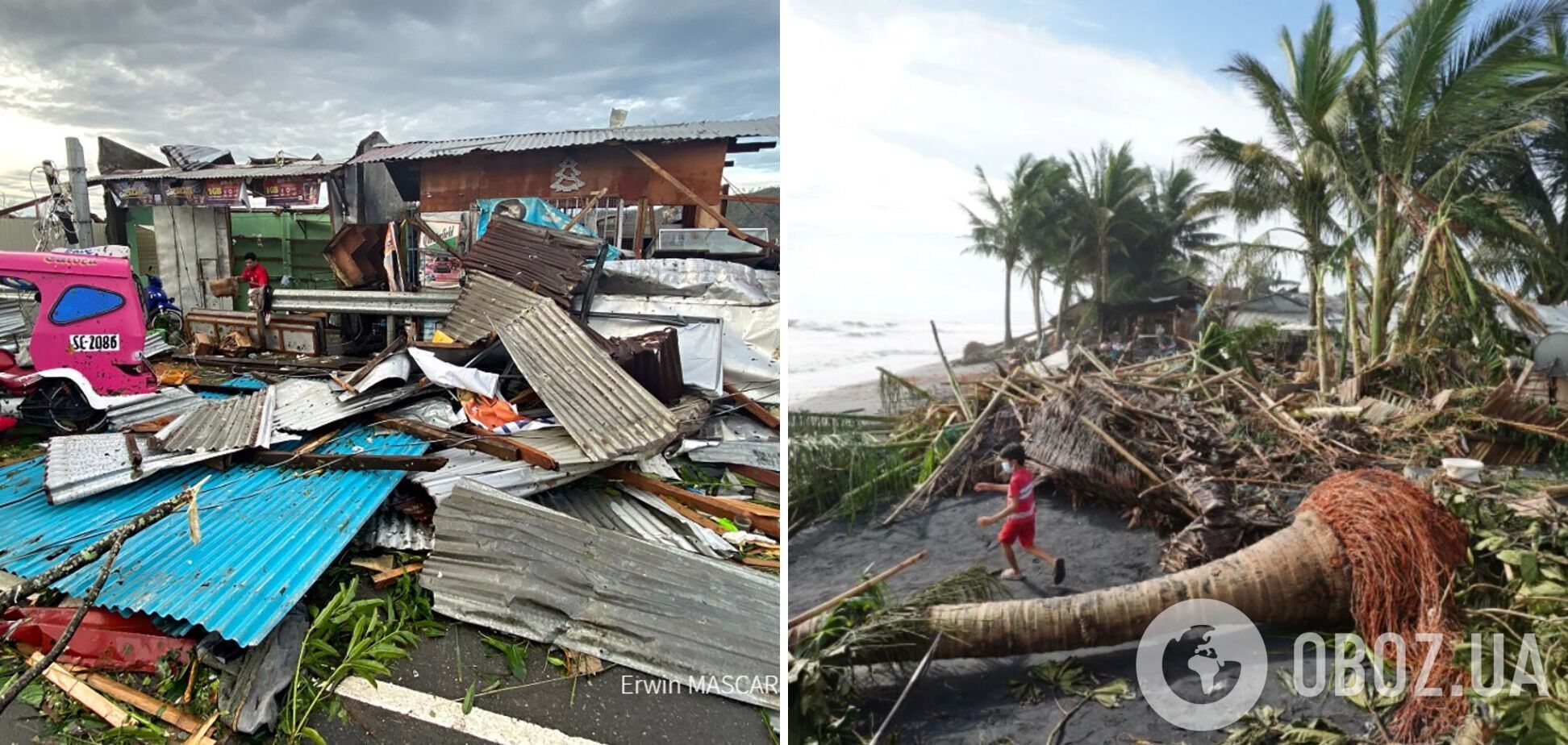 Острова пострадали из-за тайфуна "Рэй".