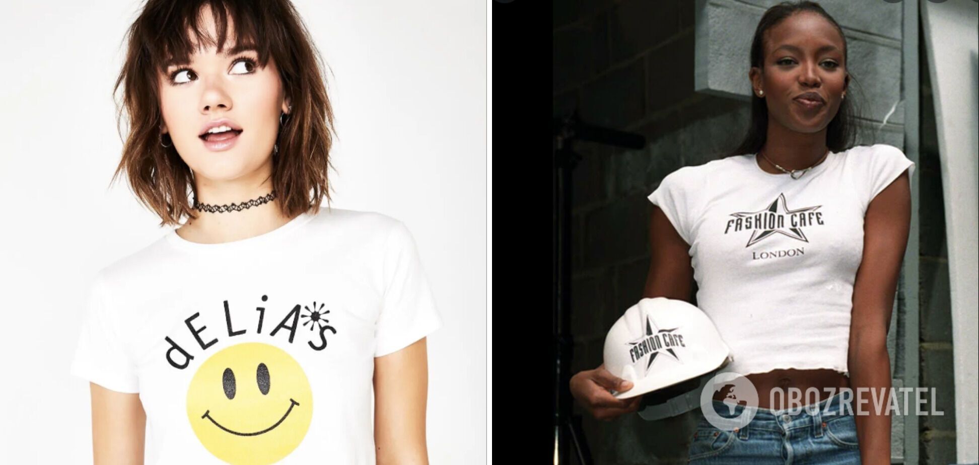 Дівчата носили дитячі футболки