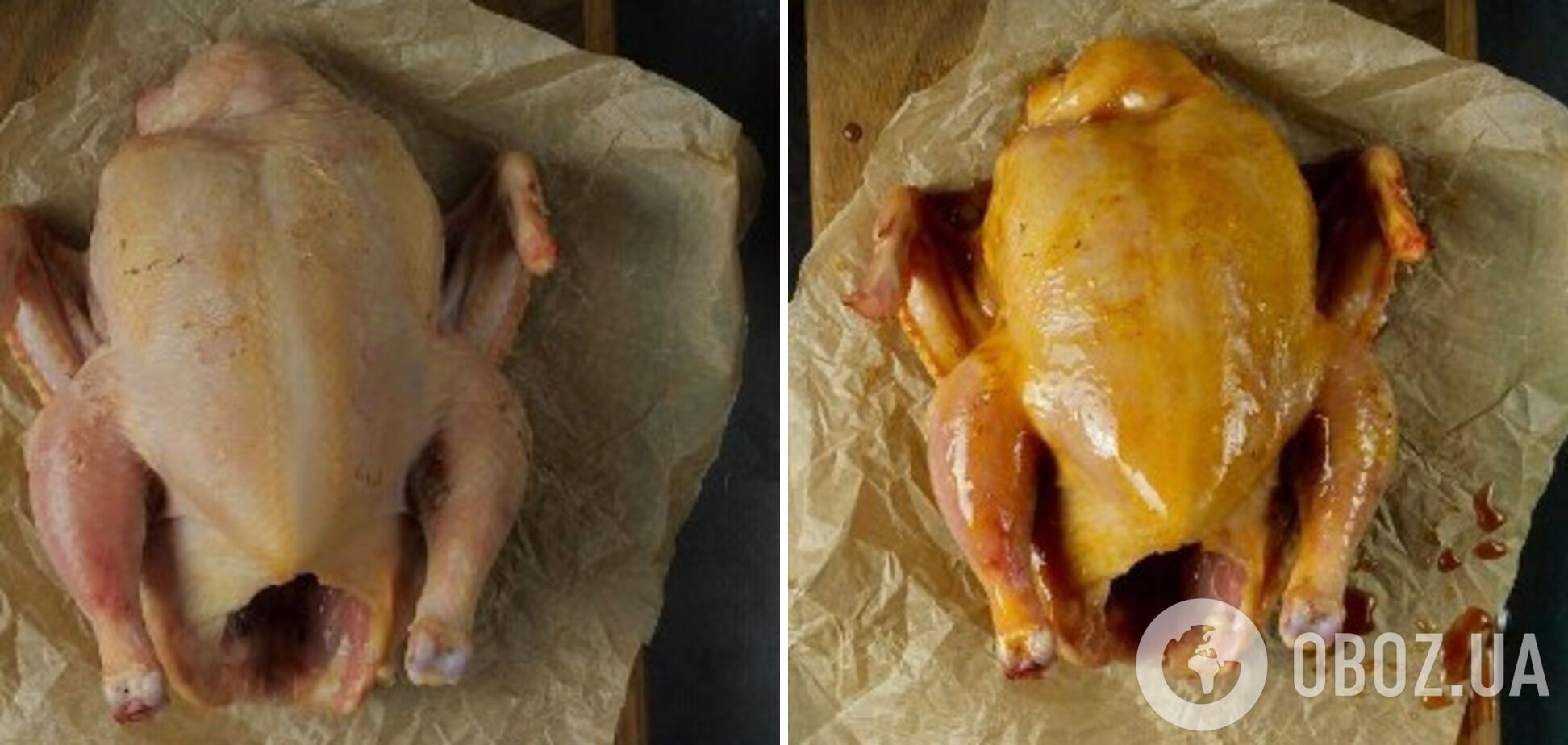 Процесс маринования курицы