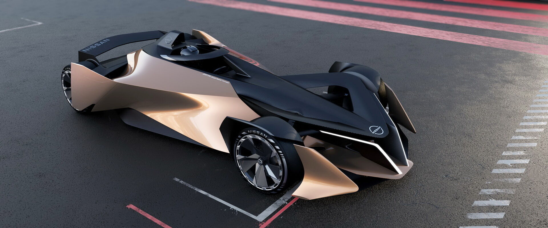Ariya Single Seater Concept представили на заході Nissan Futures, присвяченому новим технологіям