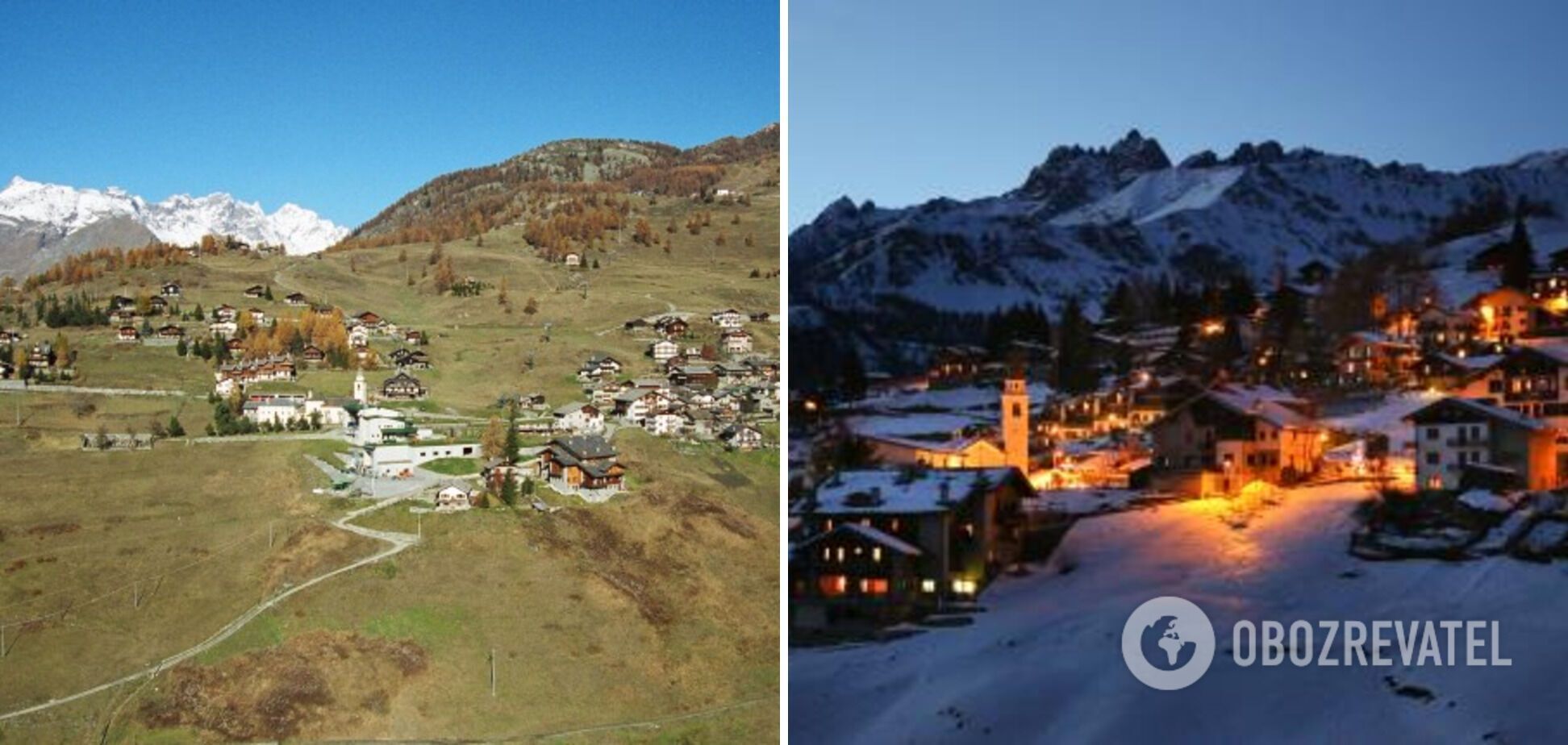 Поселок Шамуа в Италии