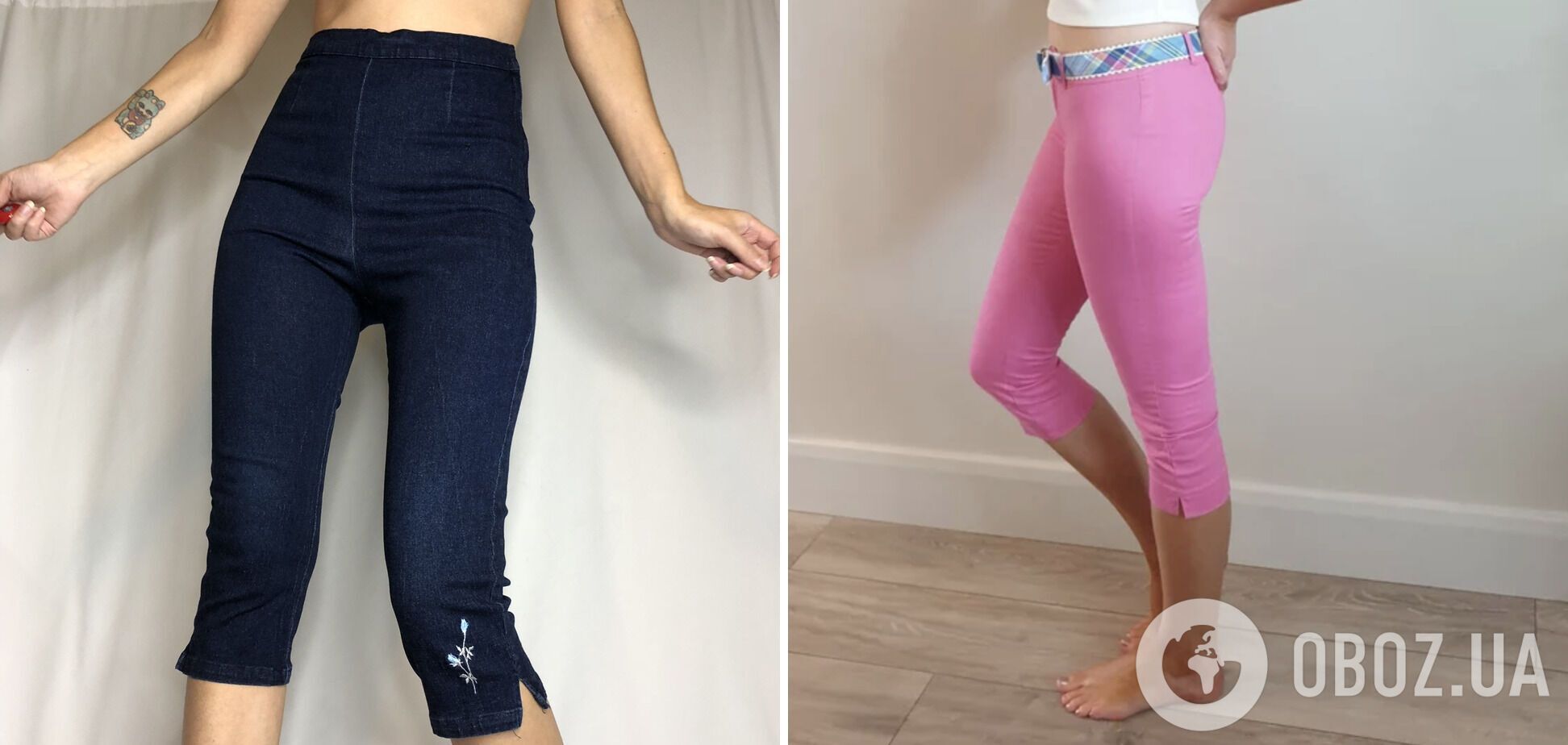 Обтислі капрі були в гардеробі кожної модниці.