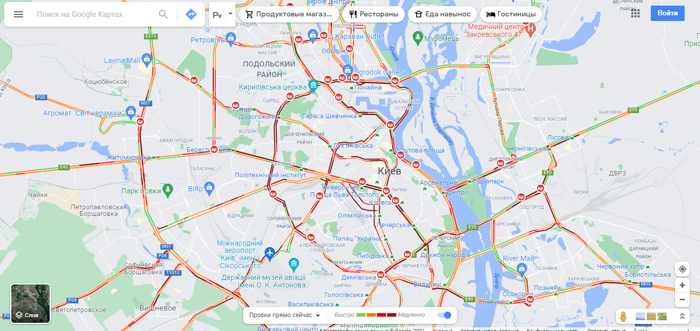 Пробки в Киеве