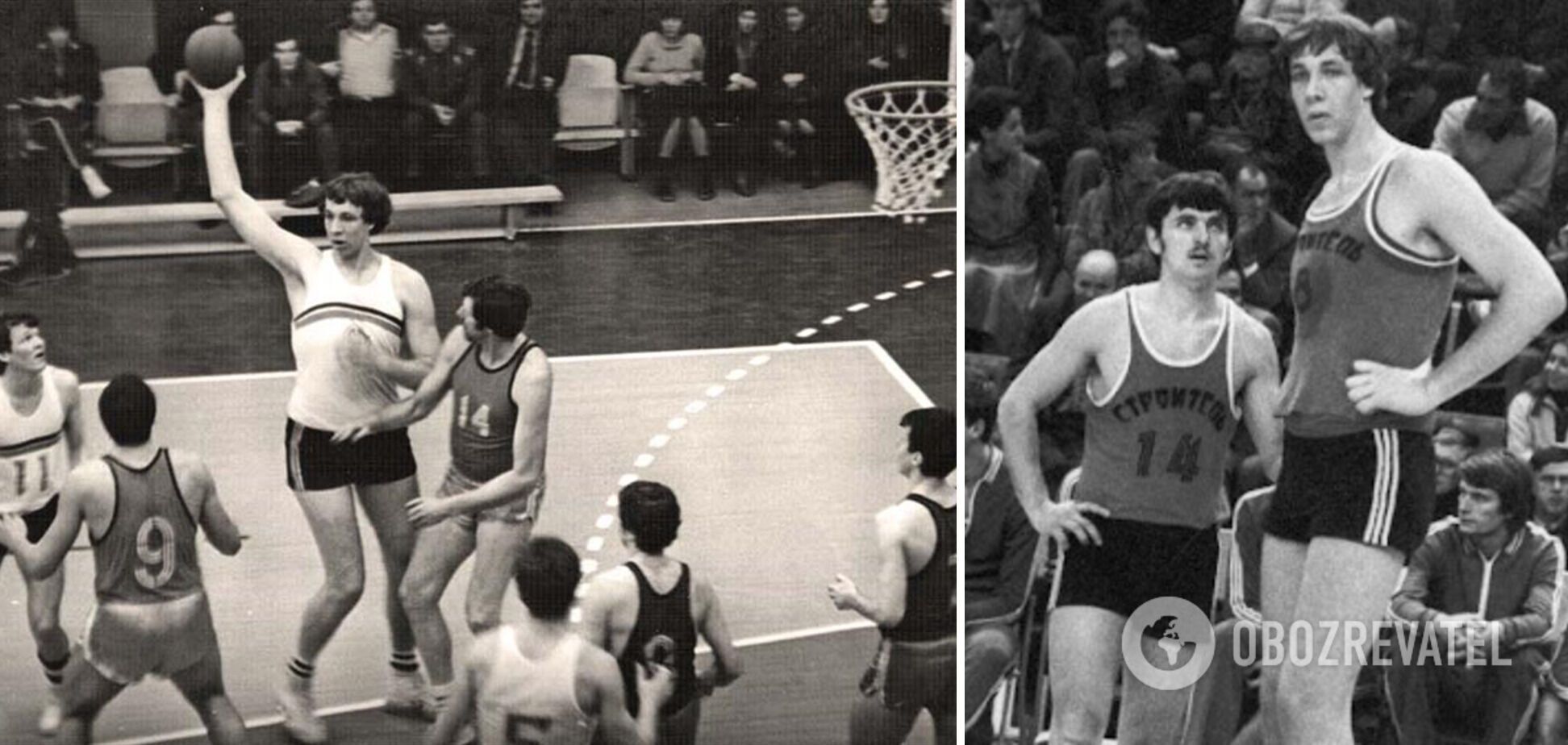 Советский баскетболист Александр Сизоненко.