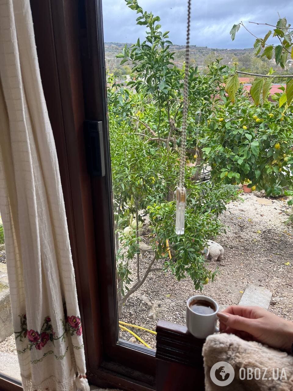 Кофе с видом на сад в доме Софии