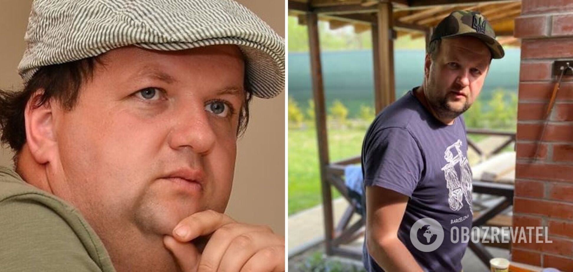 Актор до та після схуднення.