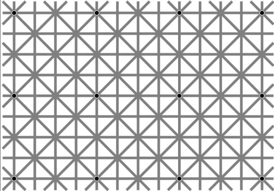 Оптическая иллюзия с "исчезающими" точками