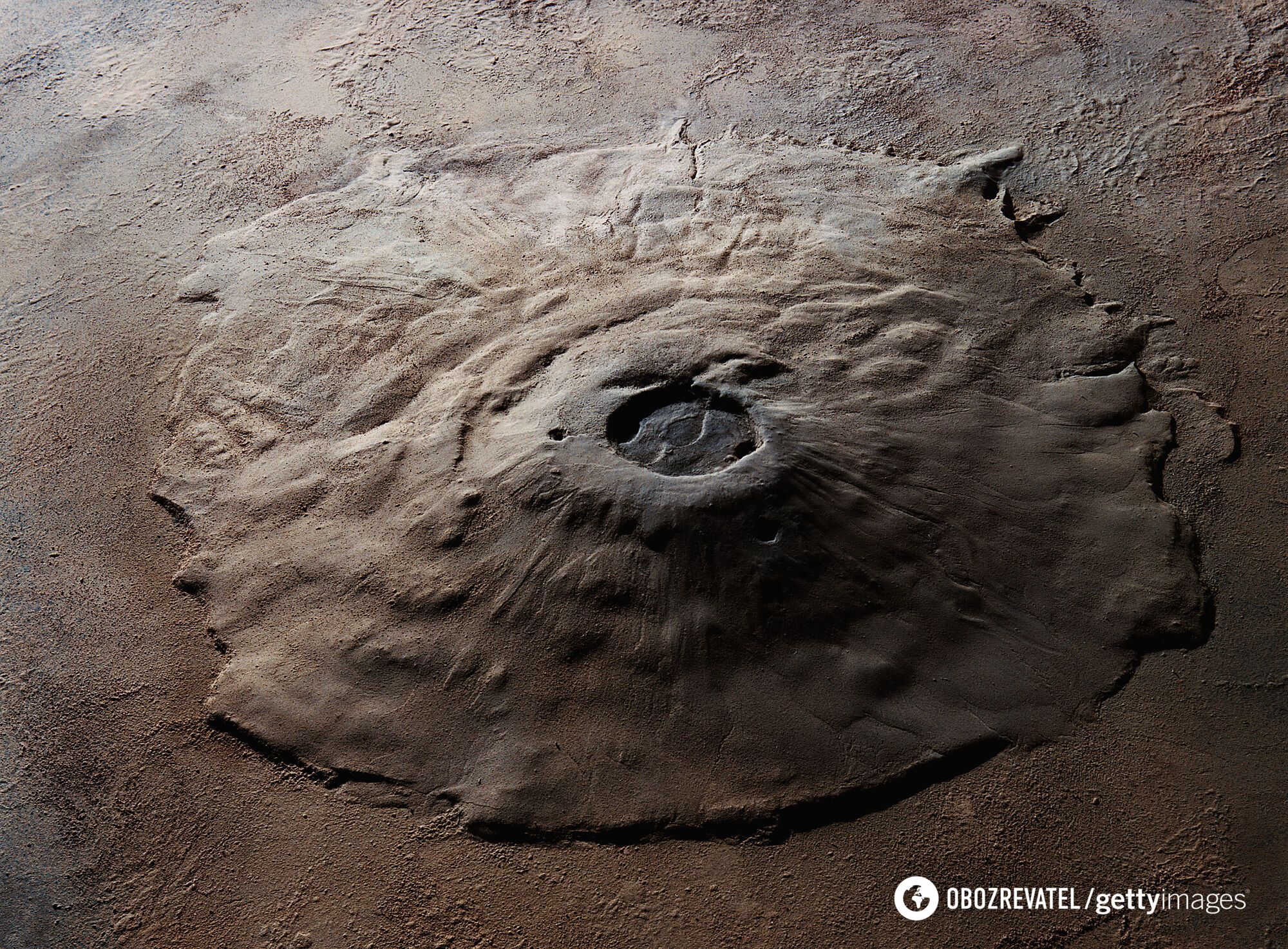 Марсіанський згаслий вулкан Олімп.