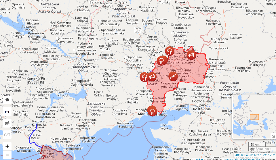 Оккупанты обстреляли украинские позиции