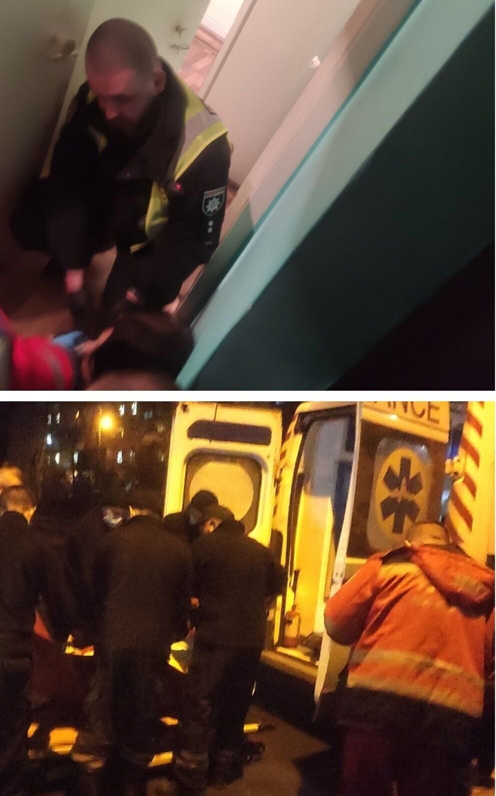 Рятувальники зламали двері та передали дівчину лікарям.