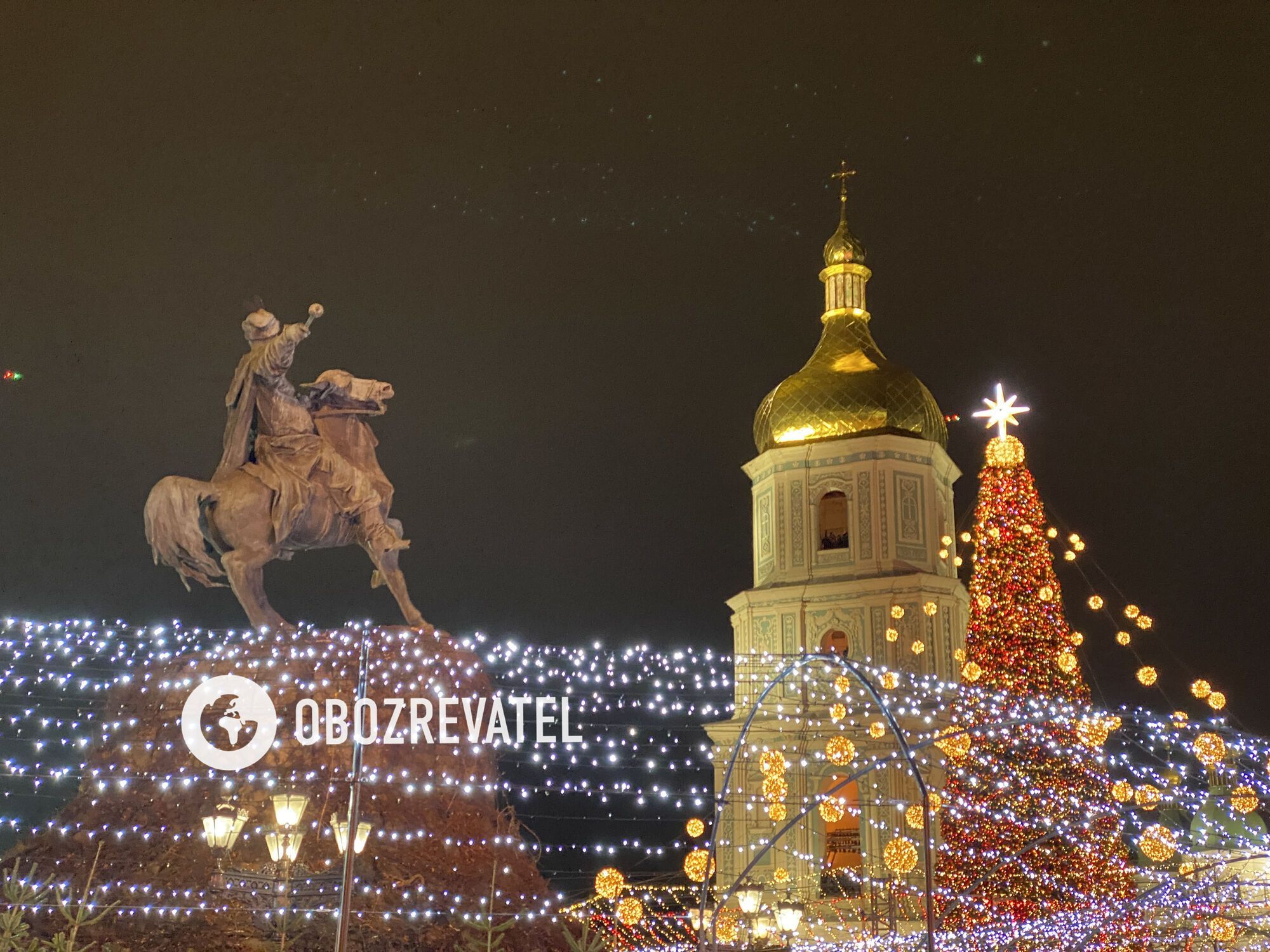 На Софийской площади отметили Новый год