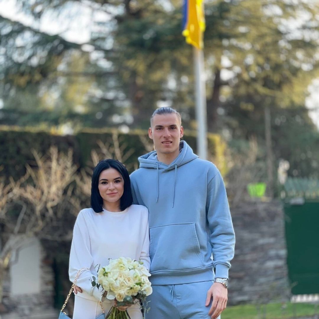 Андрей Лунин и Анастасия Томазова в день свадьбы.