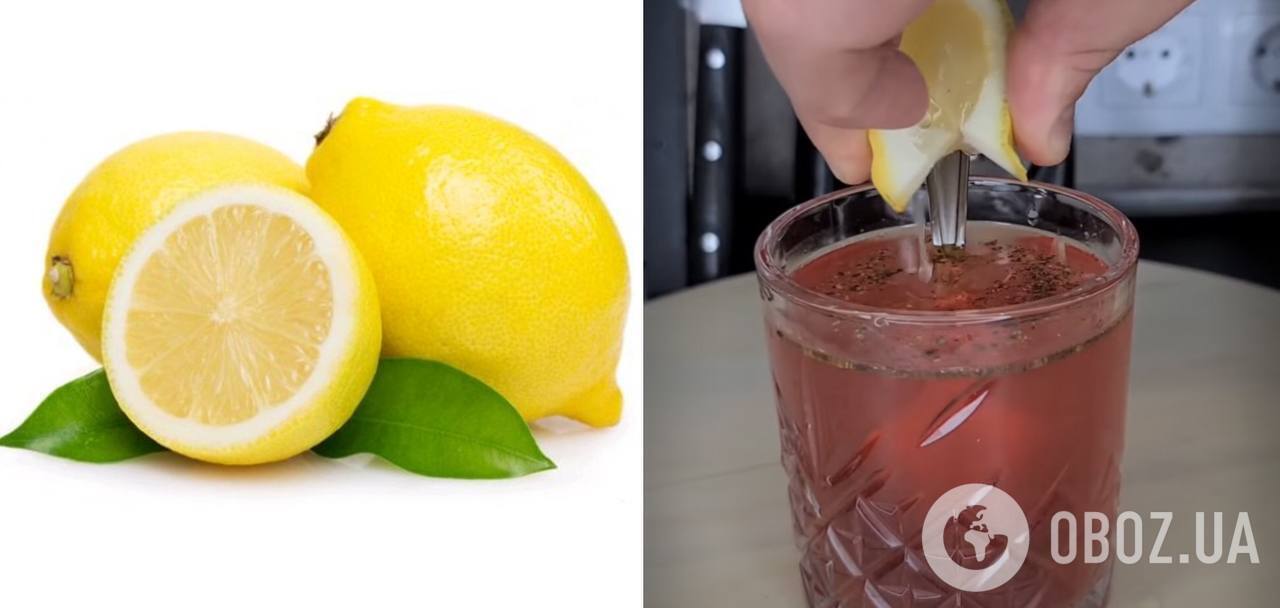 Лимонный сок для напитка