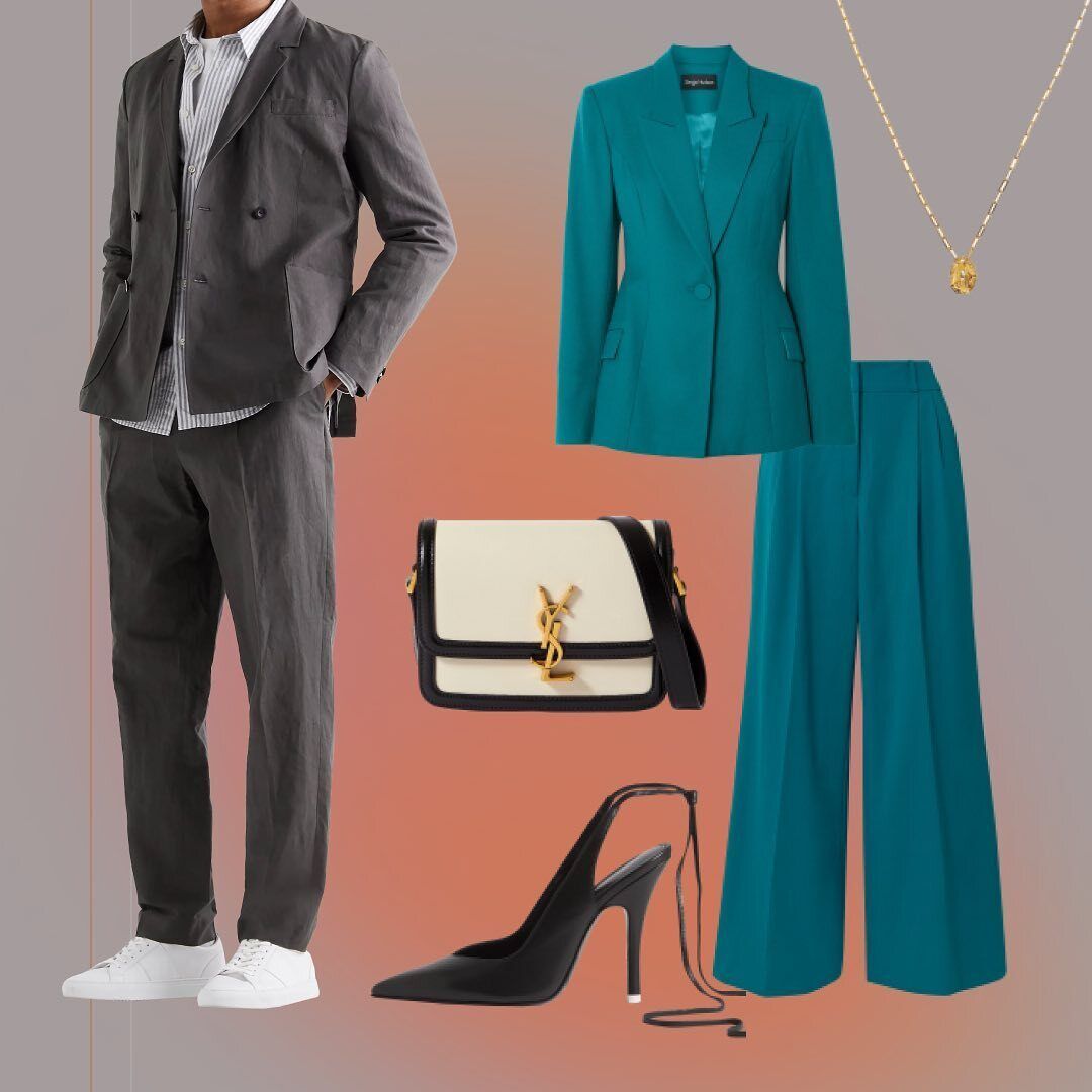 Тотал-лук с брючным костюмом