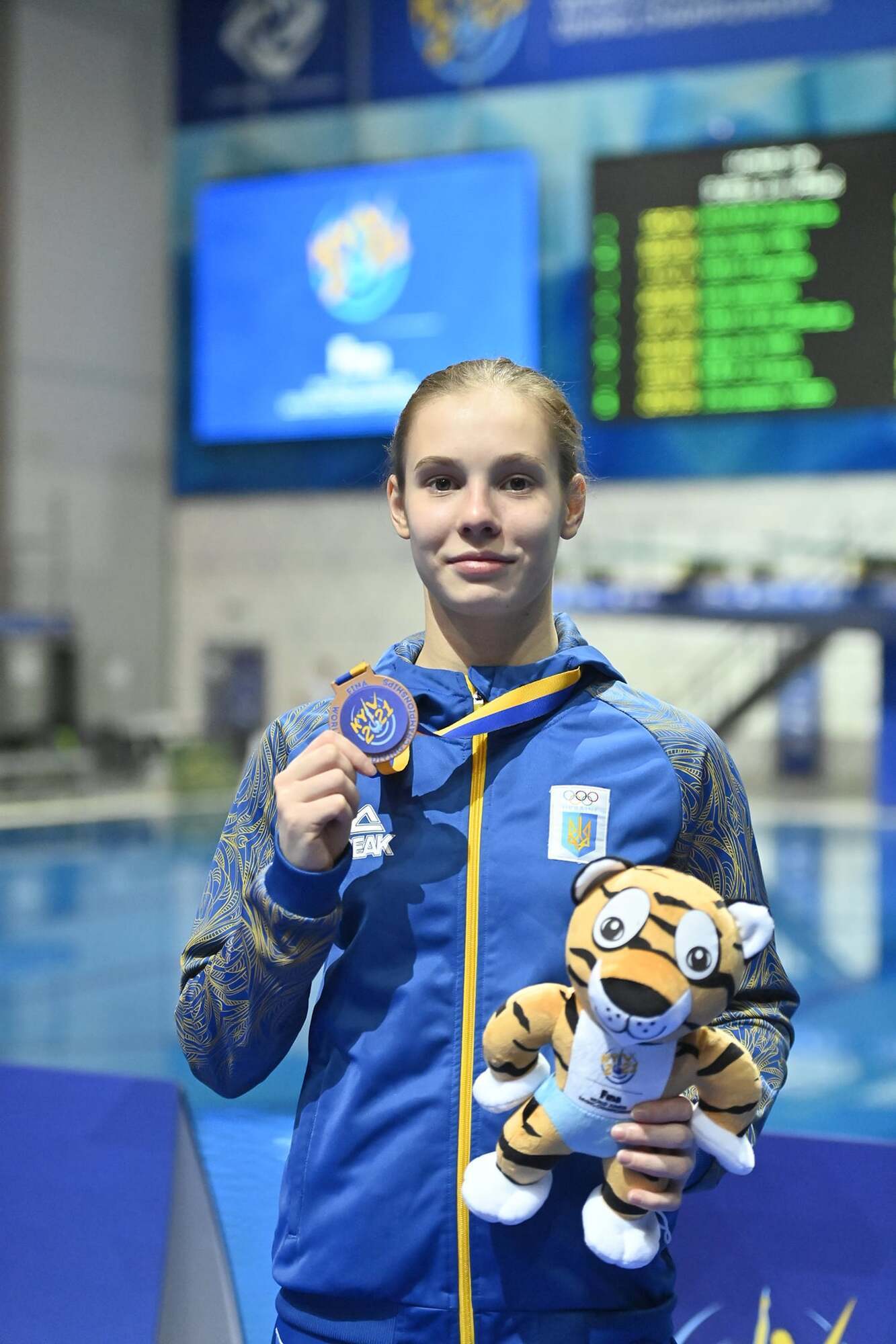 Ксения Байло с первой золотой медалью юниорского ЧМ