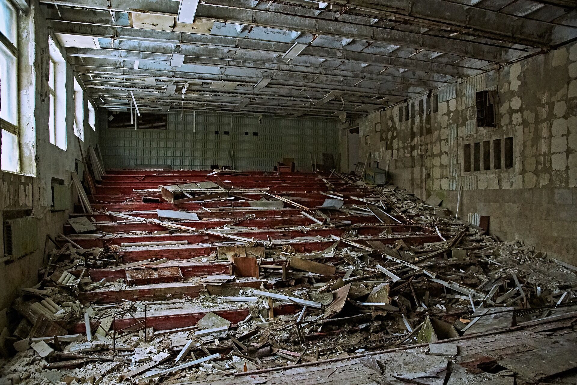 Город покинули жители после аварии на Чернобыльской АЭС.