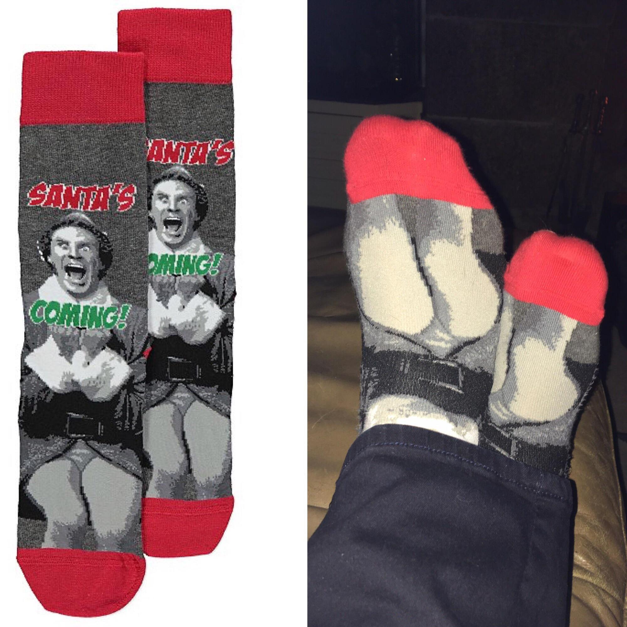 Смішні новорічні шкарпетки