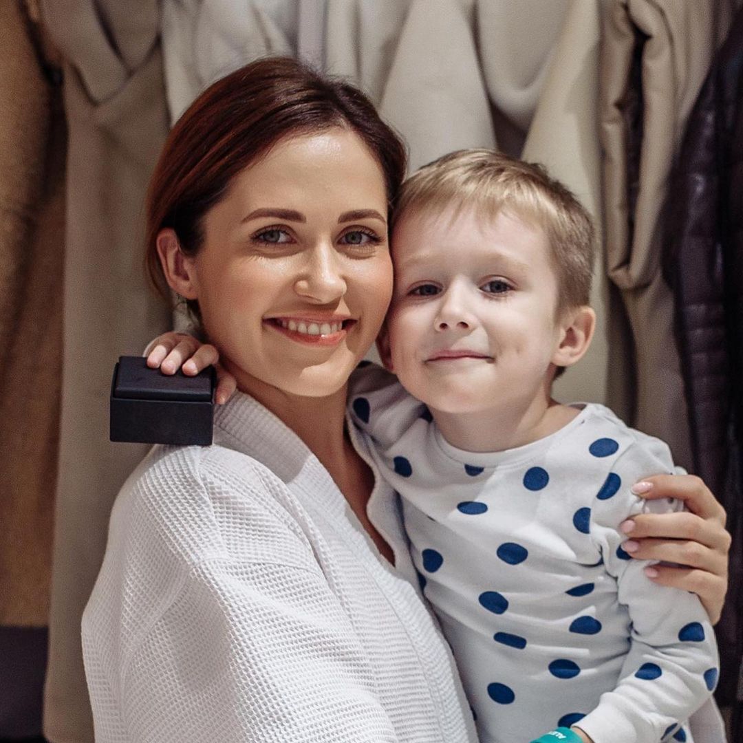 Наталия Денисенко с сыном Андрюшей