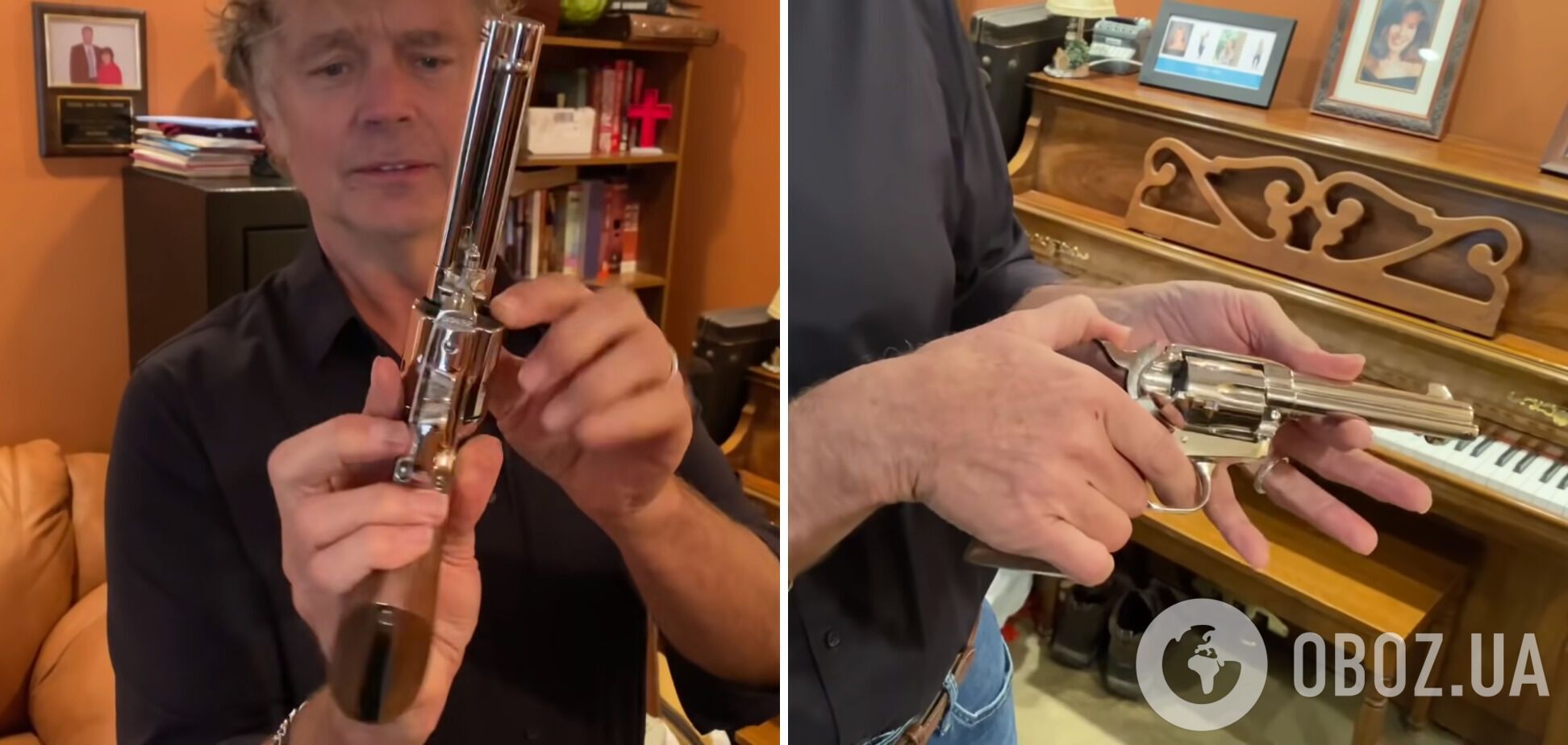 Джон Шнайдер показал, какой пистолет использовался на съемках "Ржавчины"