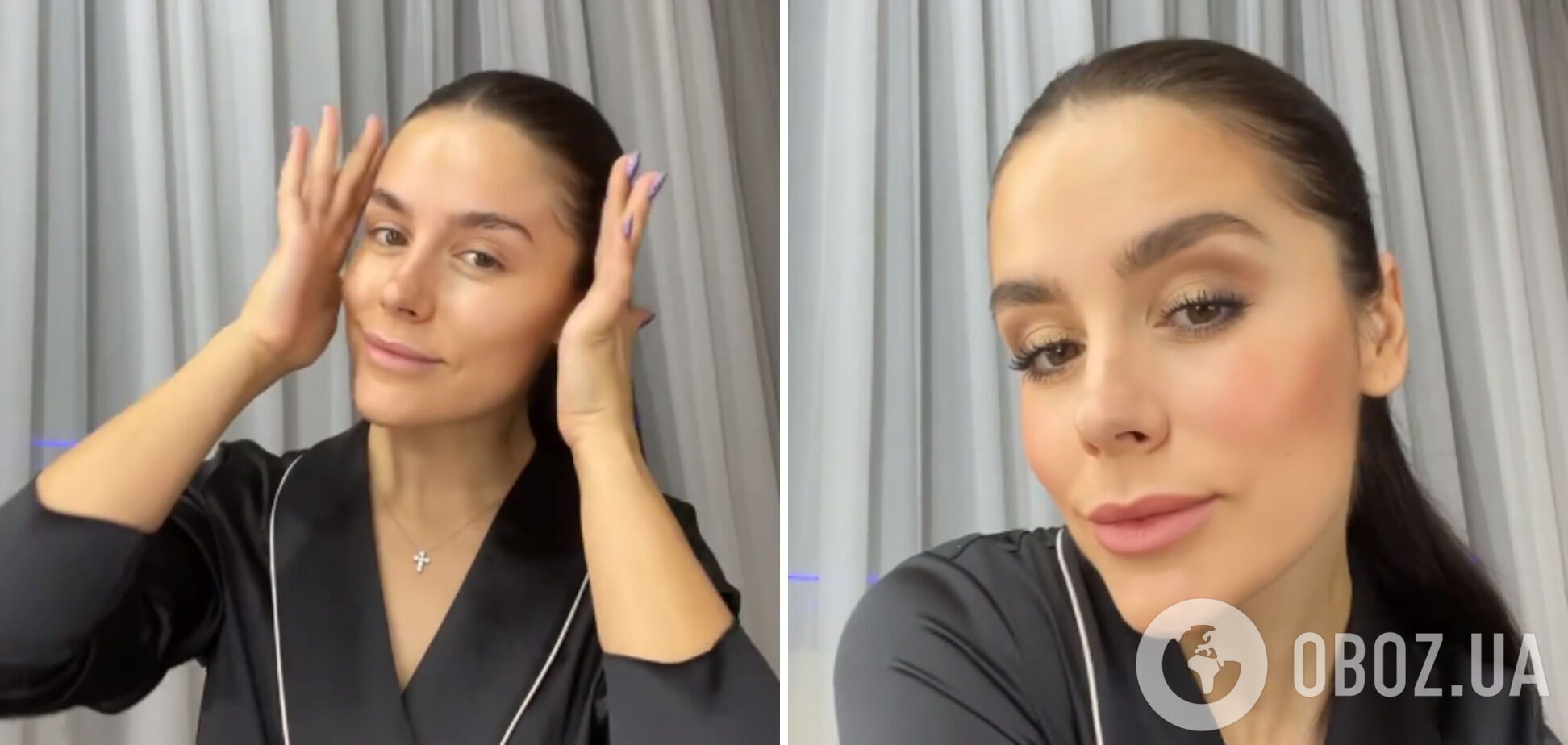 Иванна до и после макияжа