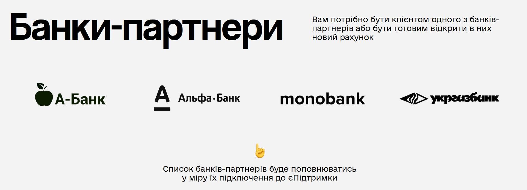 Monobank є партнером програми "єПідтримка"