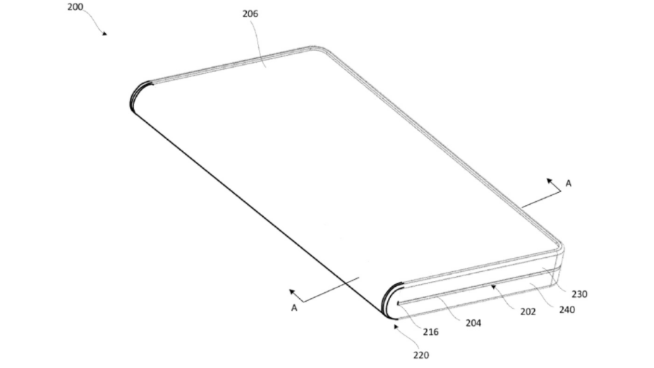 Google запатентовала собственный гибкий смартфон. Фото