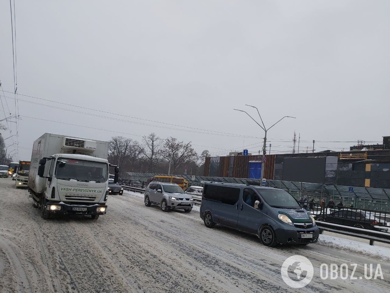 В городе многочисленные пробки