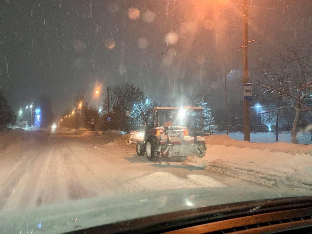 Потужний снігопад у Львові