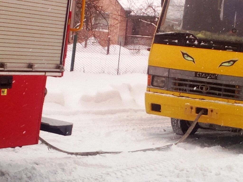 На Житомирщині зі снігу витягнули три шкільні автобуси та "швидку"
