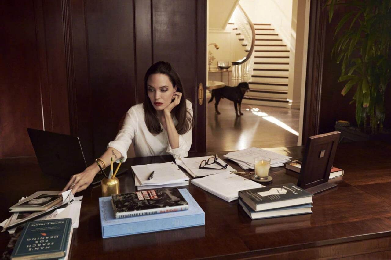 Съемка Анджелины Джоли для Vogue